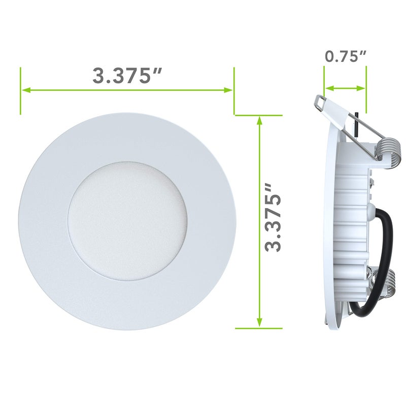 Leisure LED 5 Pack RV Boat Recessed Ceiling Light 240 Lumen Super Slim LED Panel Light DC 12V 3.375" 3W Full Aluminum Downlights, Natural/Neutral White (Natural White, 5 Pack) - Image 2